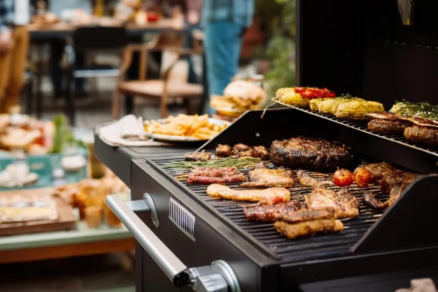 natural gas barbecue grill